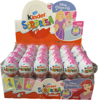 Ovetti Kinder sorpresa Disney Princess confezione da 48 pezzi